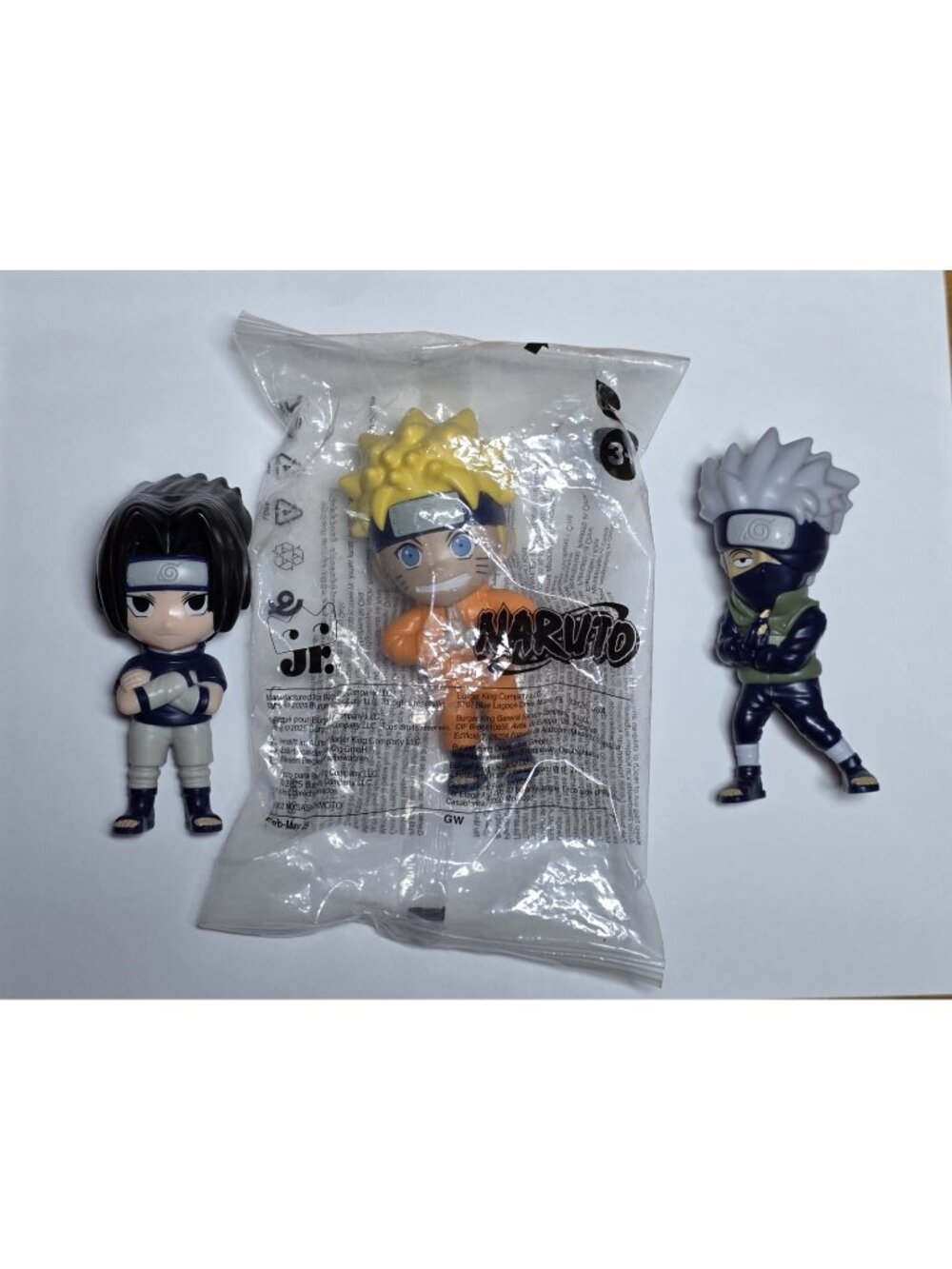 Naruto Burger King 2025 Lot Of 3 Figures